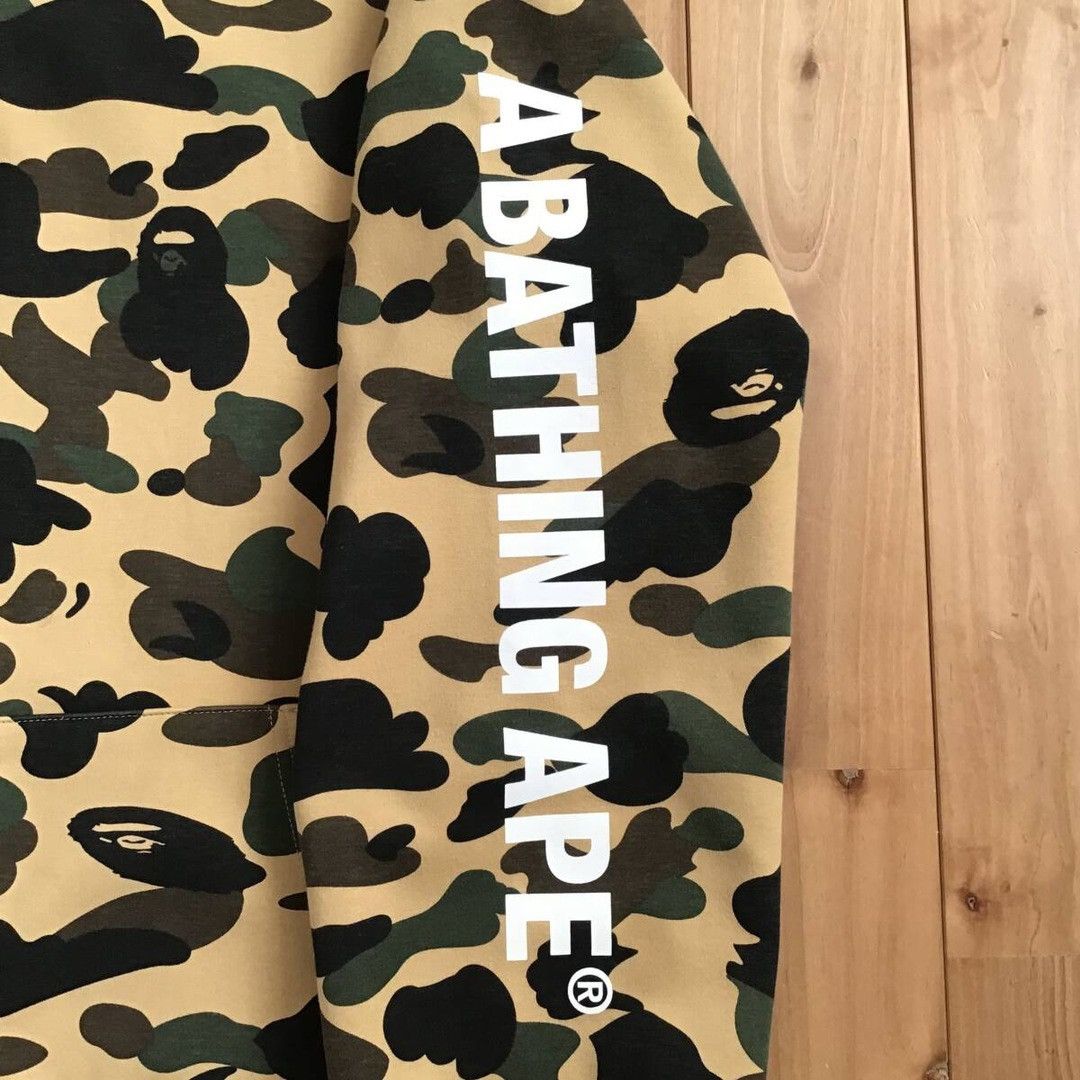 Bape BAPE GORE Wind Stopper 1st Camo Yellow Full Zip Hoodie APE Size US XXL / EU 58 / 5 - 4 Thumbnail