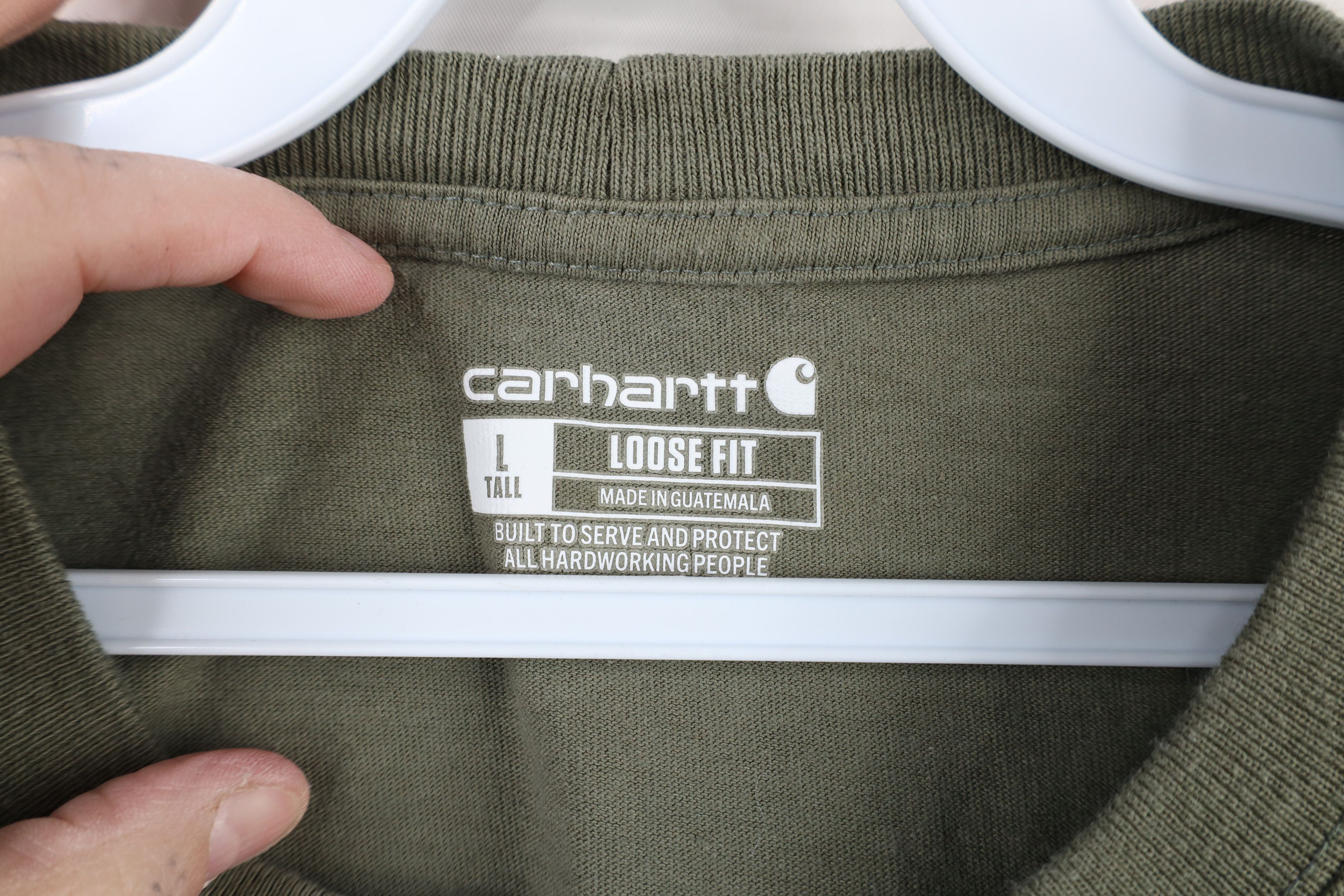 Carhartt × Vintage Vintage Y2K Carhartt Spell Loose Fit Pocket T-Shirt Green Size US L / EU 52-54 / 3 - 6 Thumbnail
