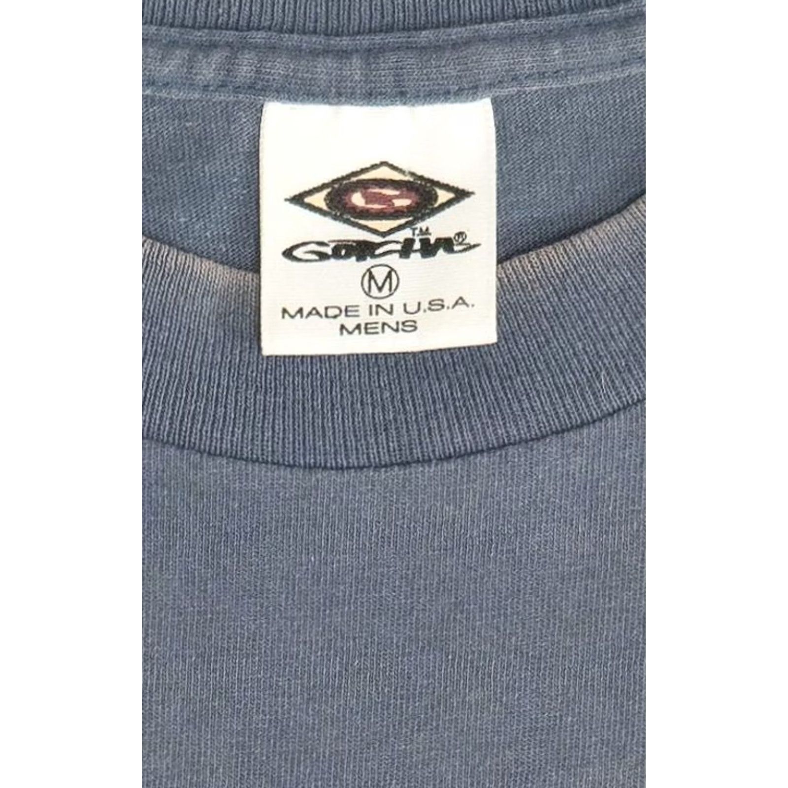Gotcha VINTAGE Gotcha Surf Logo T-Shirt Unisex Adults Medium Blue 1990s Distressed Sun Faded Short Sleeve Shirt Mens Womens Size US M / EU 48-50 / 2 - 5 Thumbnail