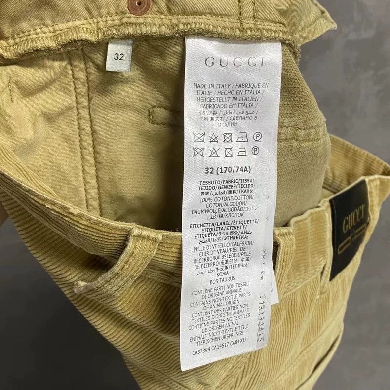 Gucci Gucci The latest solid color leather brand pattern logo cor Size US 32 / EU 48 - 6 Thumbnail