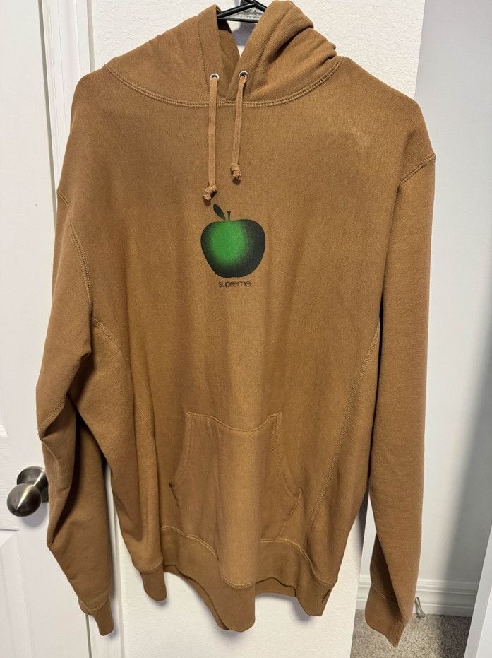 Supreme Supreme Apple Hooded Sweatshirt 'Brown' Size US L / EU 52-54 / 3 - 1 Thumbnail