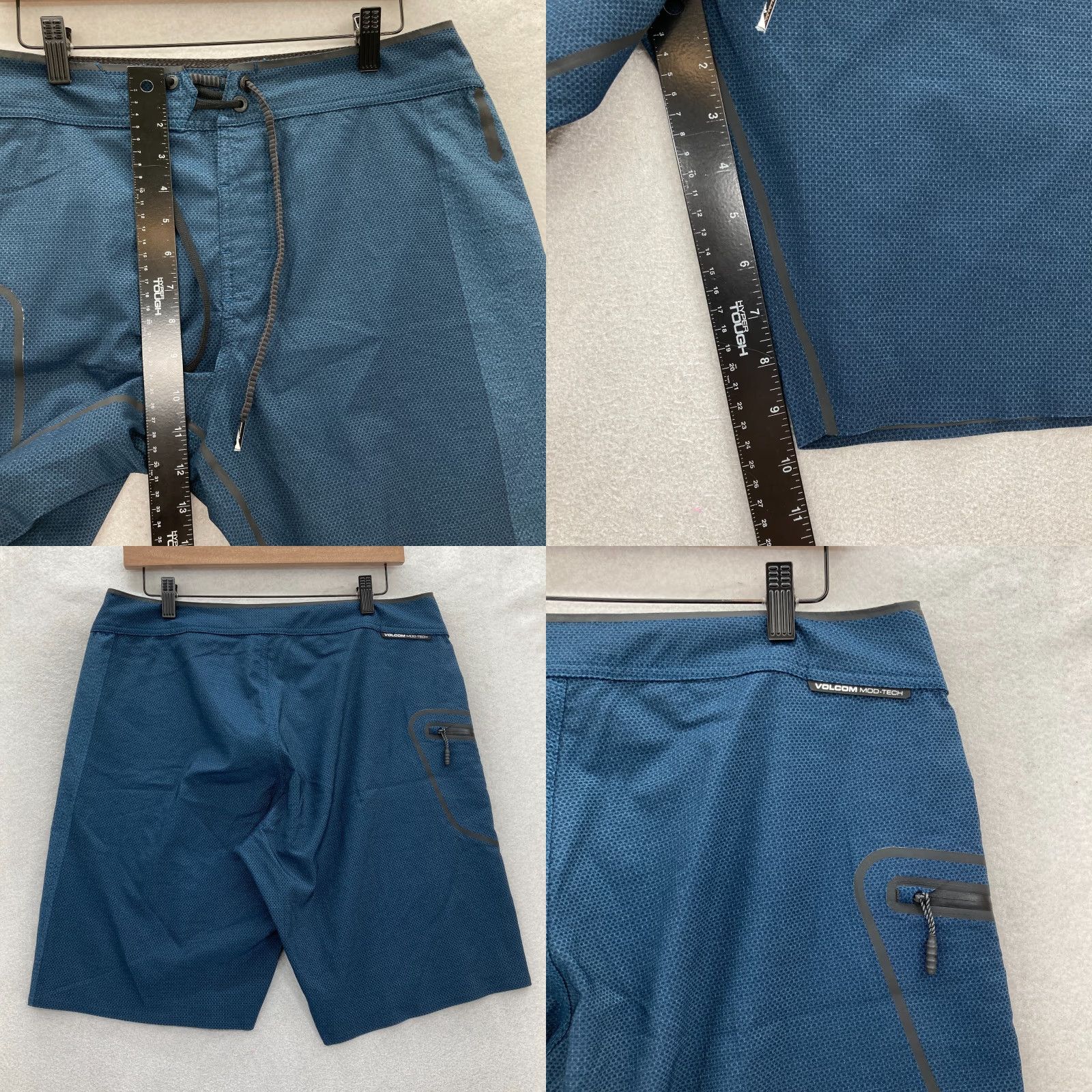 Volcom Volcom Mod-Tech Board Shorts Mens 30 Dark Blue Stone Shield Cinch Fly Preppy Size US 30 / EU 46 - 8 Thumbnail