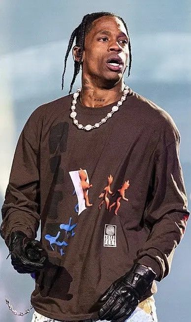 Travis Scott Astrofest 2021 Brown Long Sleeve Size US L / EU 52-54 / 3 - 1 Thumbnail