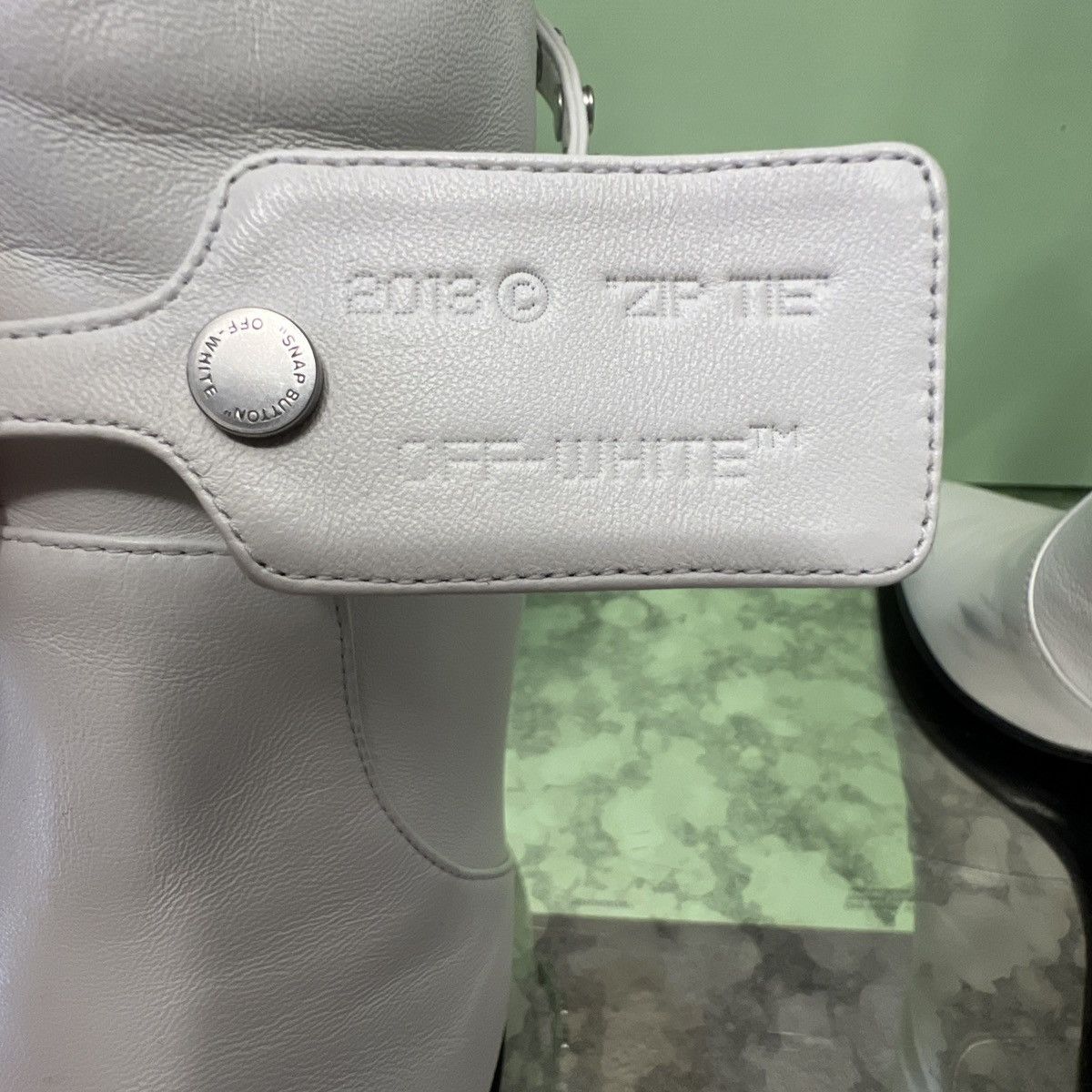Off-White × Virgil Abloh Off-White Virgil Abloh Leather Zip Tie Pointed Toe Bootie 36 Size US 5.5 / IT 35.5 - 16 Thumbnail
