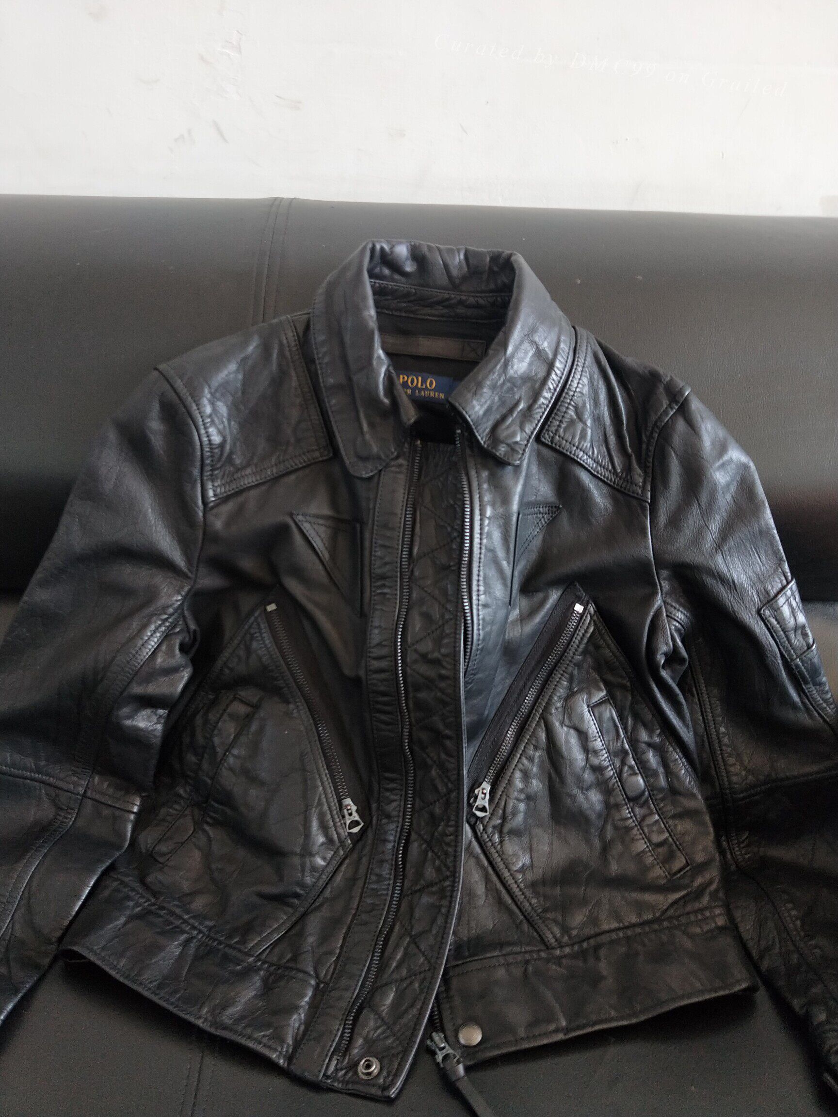 RRL Ralph Lauren Ralph Lauren Hunting Motorcycle Leather Jacket Size M / US 6-8 / IT 42-44 - 1 Thumbnail