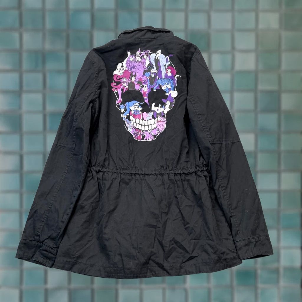 Disney Disney Jacket Womens M Black Villains Skull Graphic Coat Land World Jafar Zip Short Sleeve? Size M / US 6-8 / IT 42-44 - 1 Thumbnail