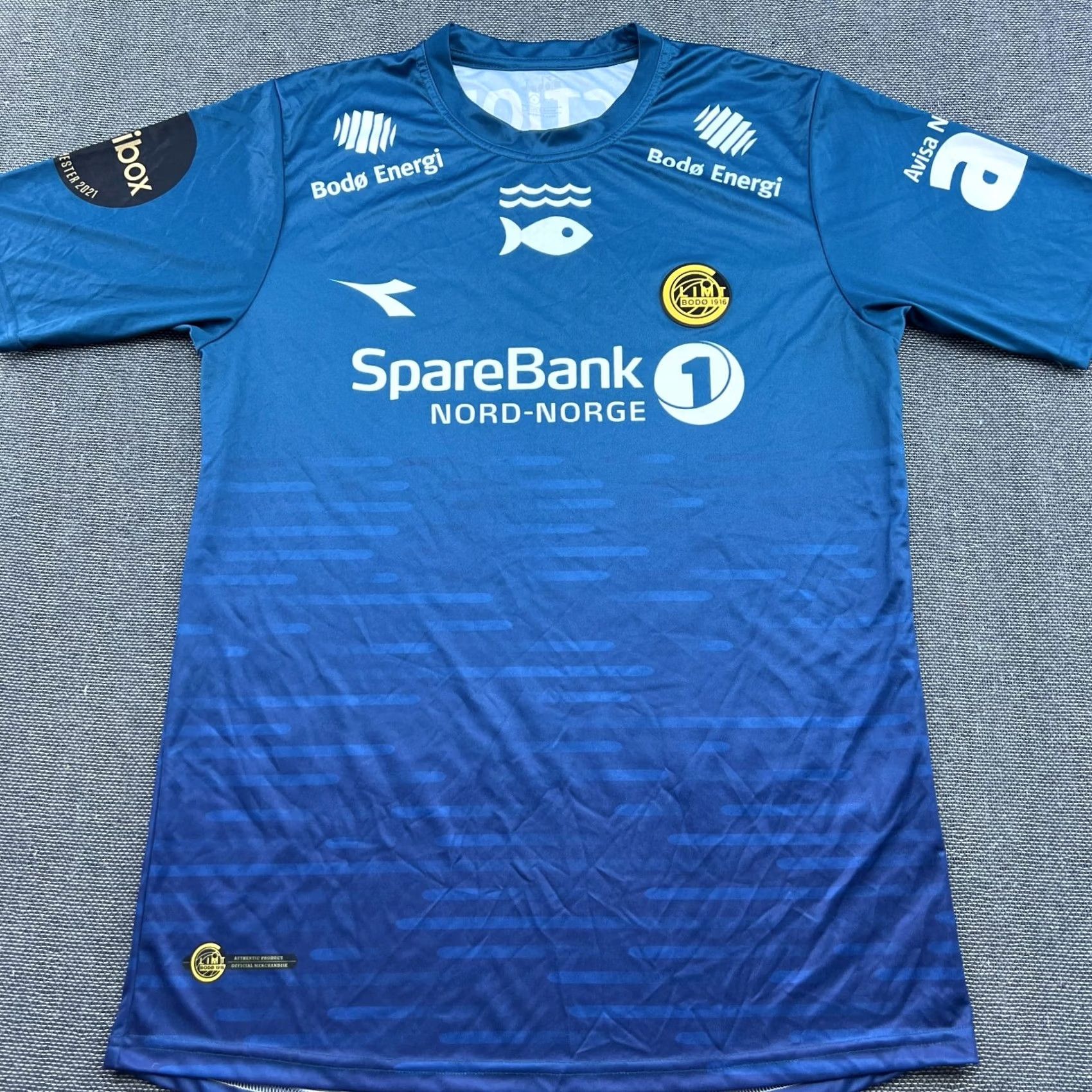 Diadora Diadora Bodo Glimt 2023 2024 Goalkeeper Football Jersey Men Sz L Blue Size US L / EU 52-54 / 3 - 3 Thumbnail