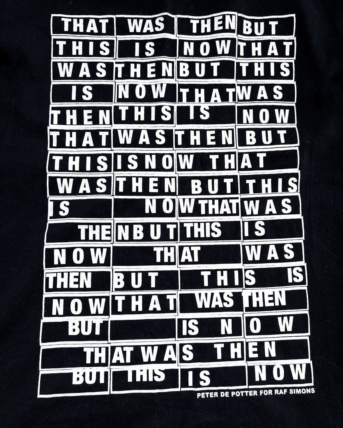 Raf Simons F/W09 PETER DE POTTER ‘THIS IS NOW’ T-SHIRT Size US S / EU 44-46 / 1 - 3 Thumbnail