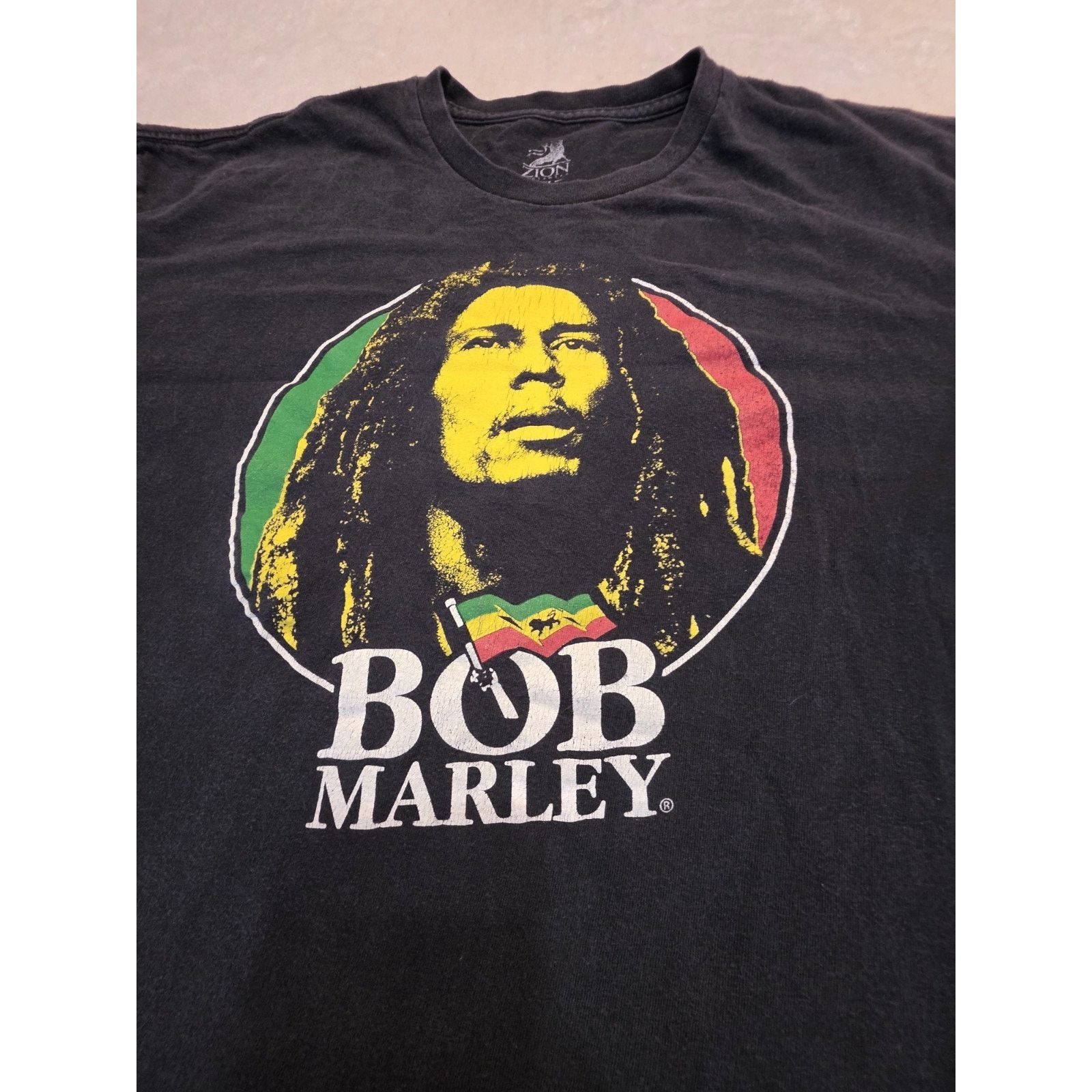 Bob Marley Bob Marley Zion Men's Black Short Sleeve T-Shirt Size 2XL Size US XXL / EU 58 / 5 - 2 Thumbnail