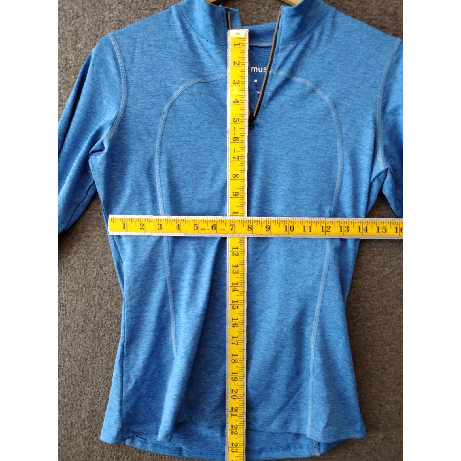Vintage CADMUS Women’s Medium Compression Long Sleeve 1/4 Zip Pullover Blue Shirt M Women’s Long Sleeve 1/4 Zip Cadmus Athletic Sports Shirt Blue Size M / US 6-8 / IT 42-44 - 4 Thumbnail