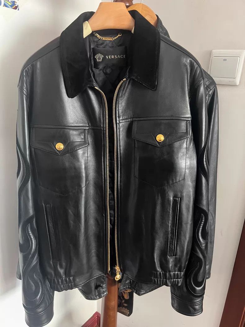Versace Versace Co-branded men's leather jacket Size US M / EU 48-50 / 2 - 1 Thumbnail