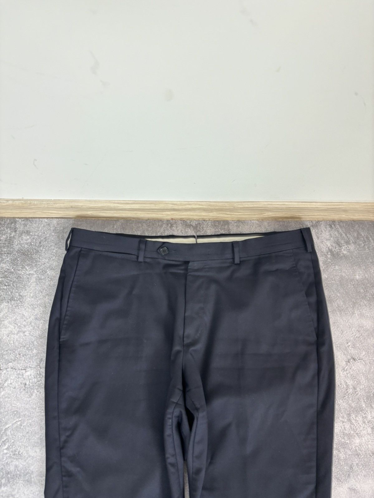 Ermenegildo Zegna Ermenegildo Zegna Men’s Navy Blue Wool Dress Pants Trousers Size US 38 / EU 54 - 5 Thumbnail