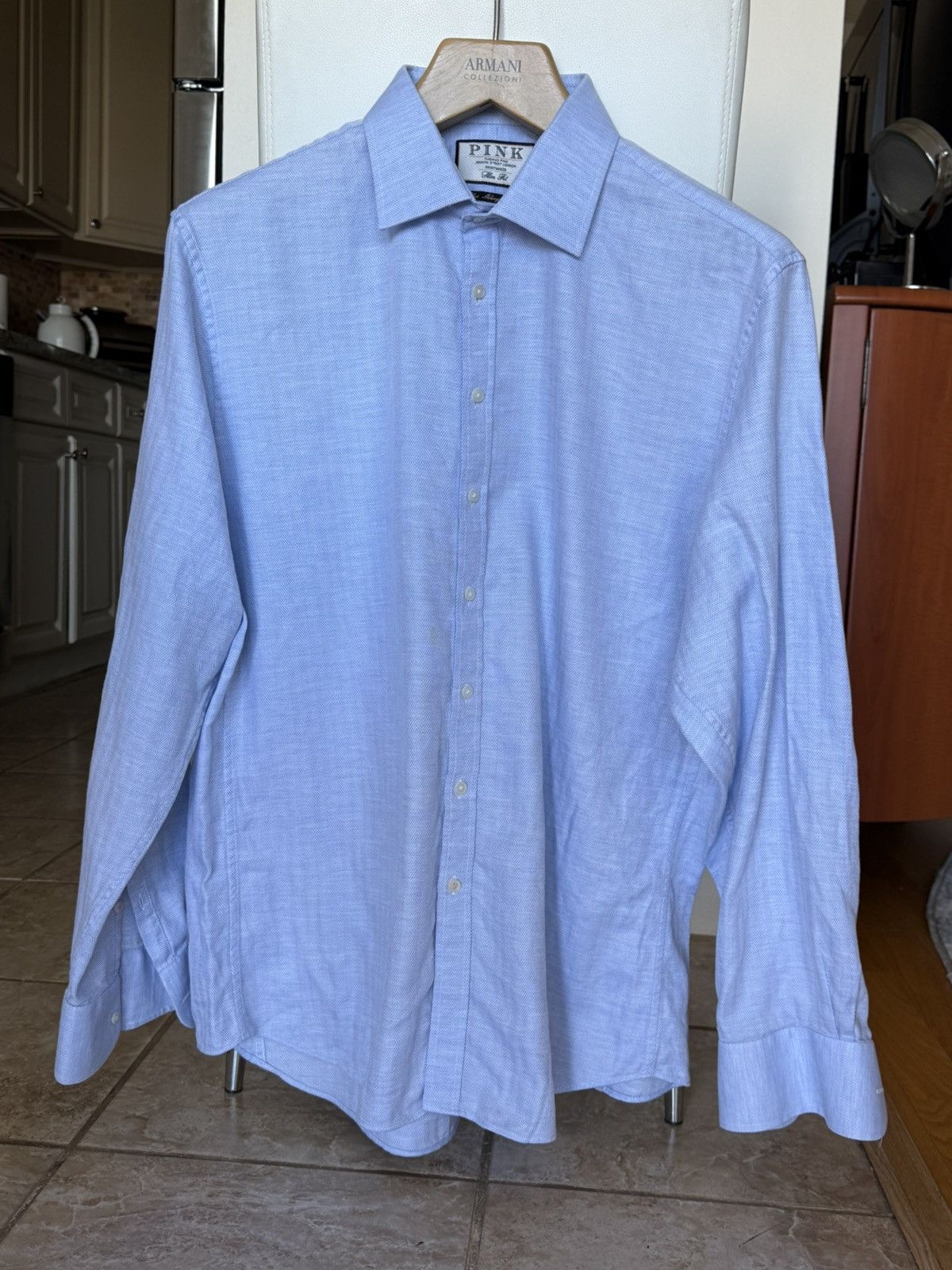 Thomas Pink Thomas Pink Blue Casual Button Down Shirt Size US XXL / EU 58 / 5 - 1 Thumbnail