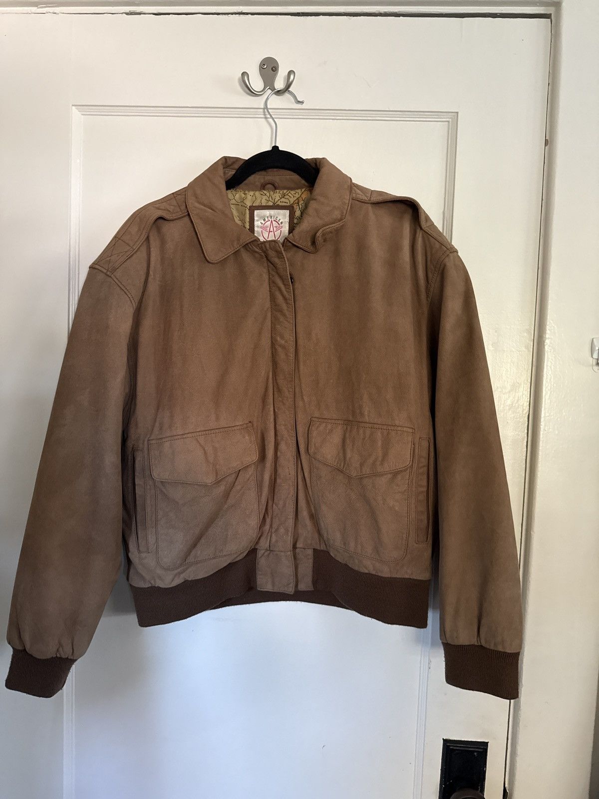 Vintage Vintage Leather Bomber Size US M / EU 48-50 / 2 - 1 Thumbnail