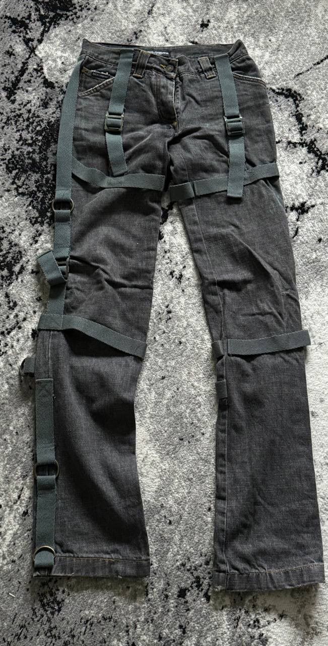 Dolce & Gabbana Dolce Gabbana Bondage jeans AW2003 Size US 29 - 1 Thumbnail