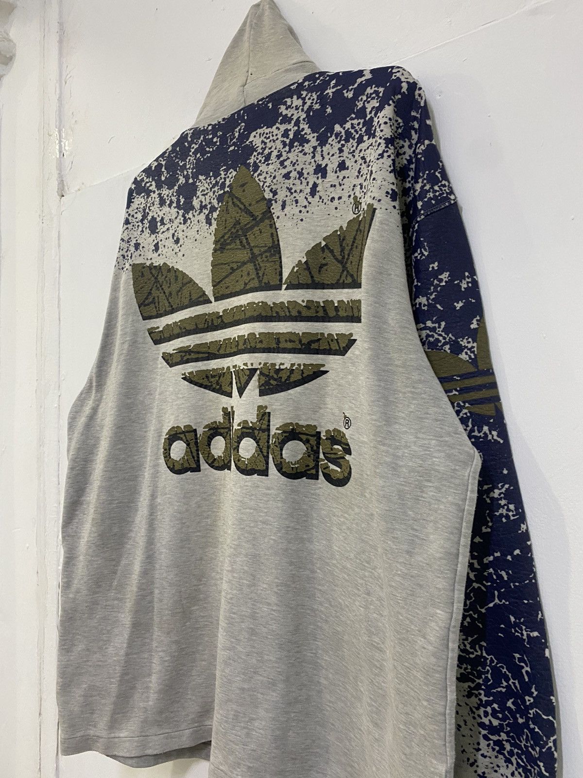 Adidas 💥VINTAGE 90 ADIDAS RUN DMC FULLY PRINTED ZIPPER HOODIE Size US L / EU 52-54 / 3 - 13 Thumbnail