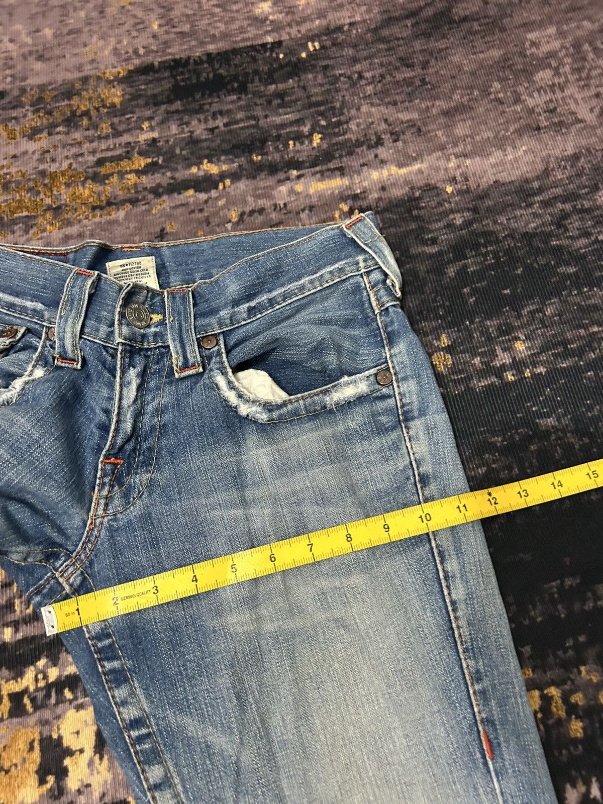 True Religion Vintage True Religion Distressed Flare Jeans Size US 31 - 21 Thumbnail