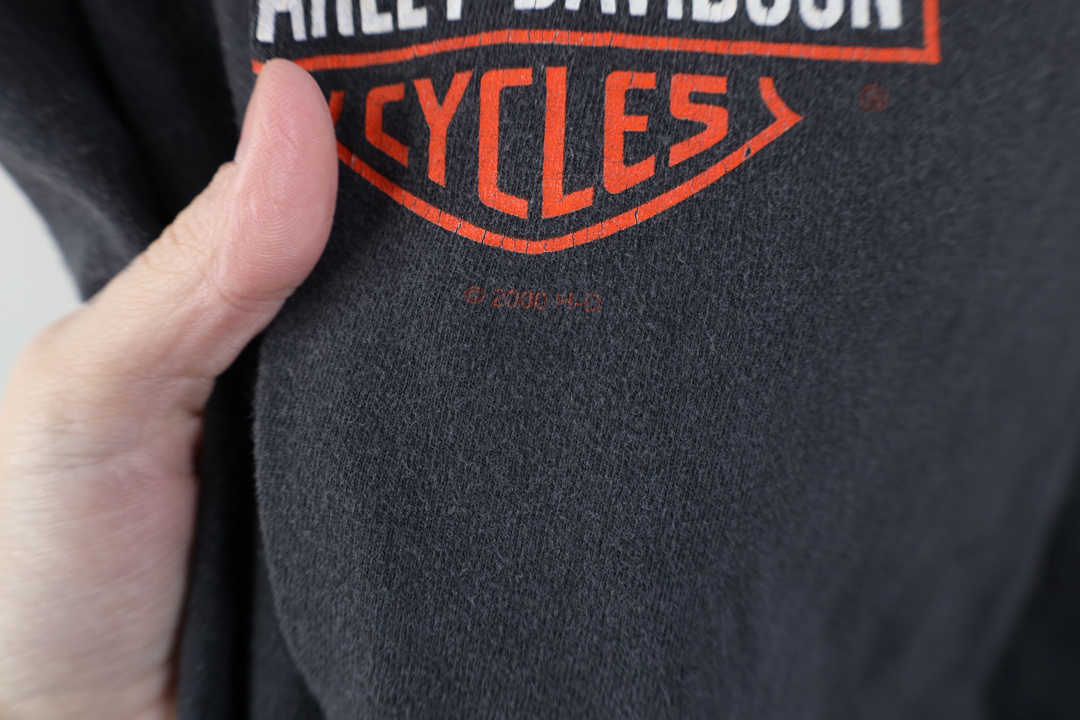 Harley Davidson Vintage 90s Y2K Harley Davidson Fire Flames Phoenix T-Shirt Size US XL / EU 56 / 4 - 8 Thumbnail