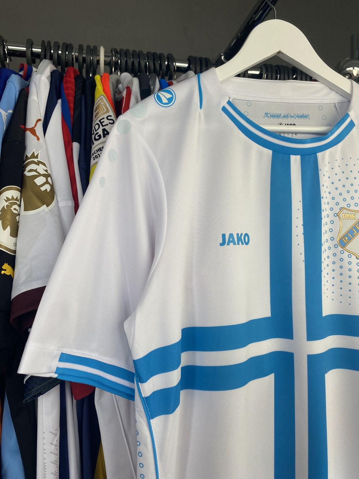 Vintage 2015/17 JAKO HNK RIJEKA HOME SOCCER FOOTBALL JERSEY SHIRT Size US XL / EU 56 / 4 - 3 Thumbnail
