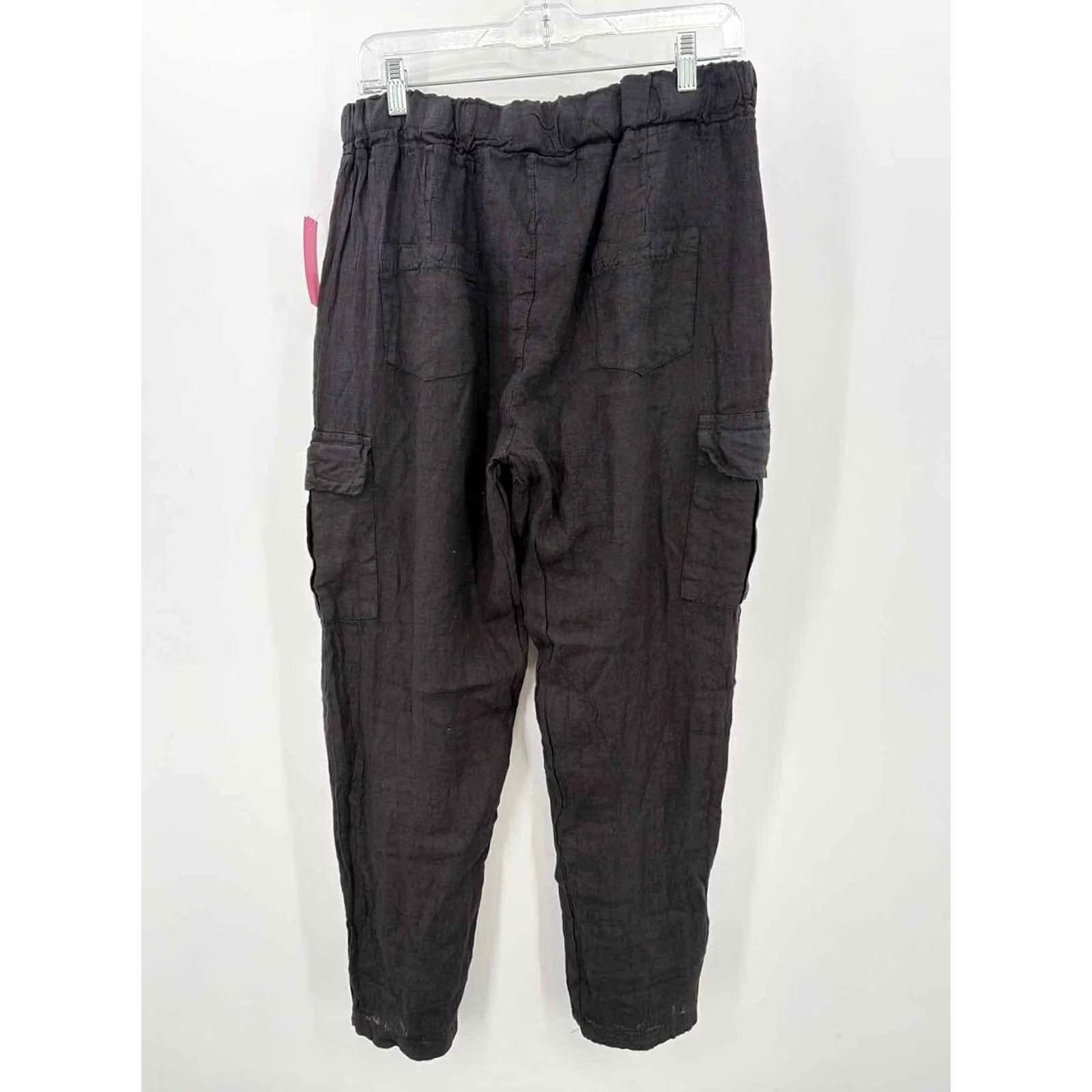 Vintage AQRL Black One Size Pull On Pants Womens? Size 42" / US 20 - 2 Thumbnail