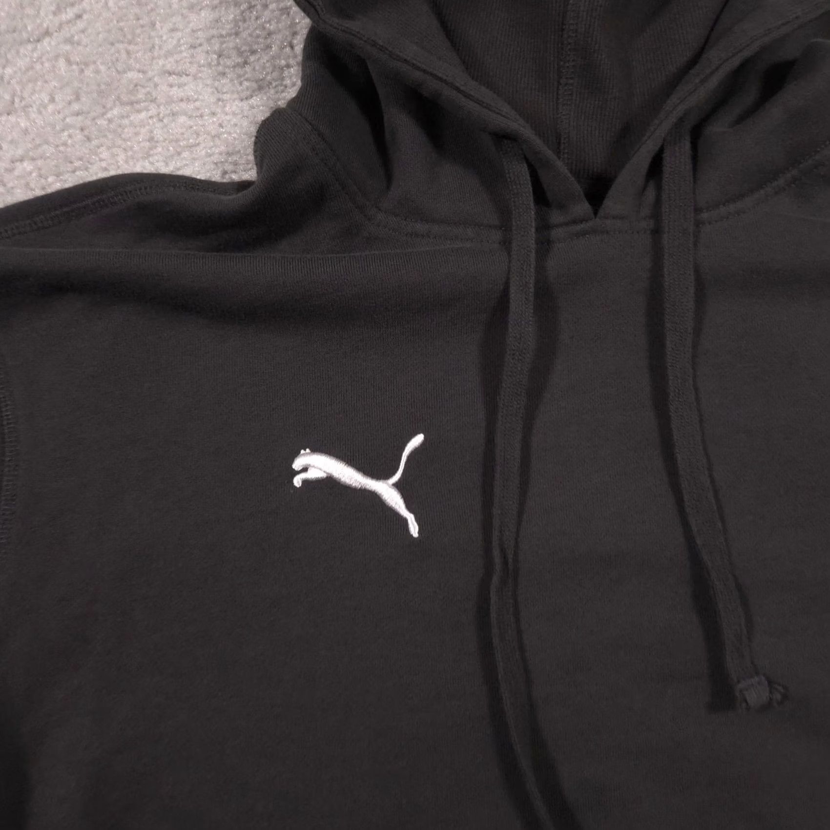 Puma PUMA Hoodie Mens L Black Pullover Fleece Sweatshirt Embroidered Logo Chest Size US L / EU 52-54 / 3 - 4 Thumbnail