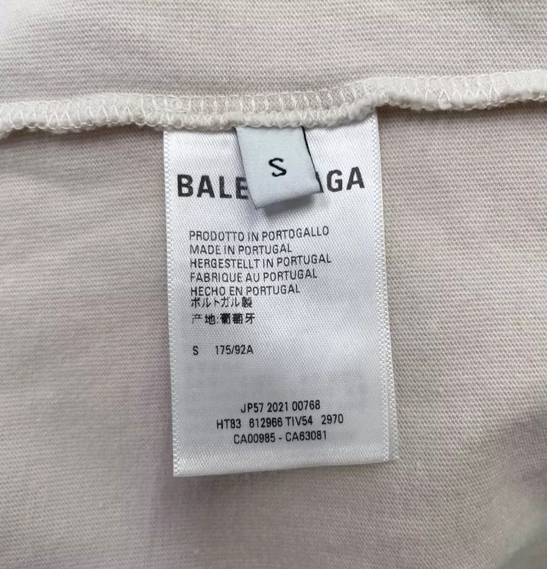Balenciaga Balenciaga Logo Letter Printed Round Neck Straight Short S Size US S / EU 44-46 / 1 - 6 Thumbnail