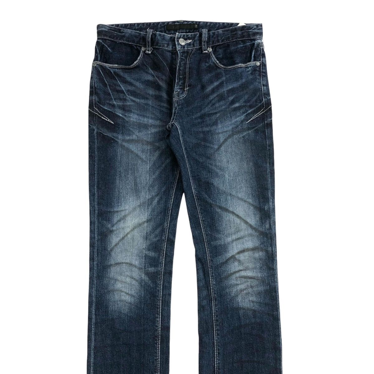 GOSTAR DE FUGA × If Six Was Nine × Le Grande Bleu (L.G.B.) Y2K FUGA Whiskered Faded Punk Lgb Style Skinny Jeans Size US 30 / EU 46 - 2 Thumbnail