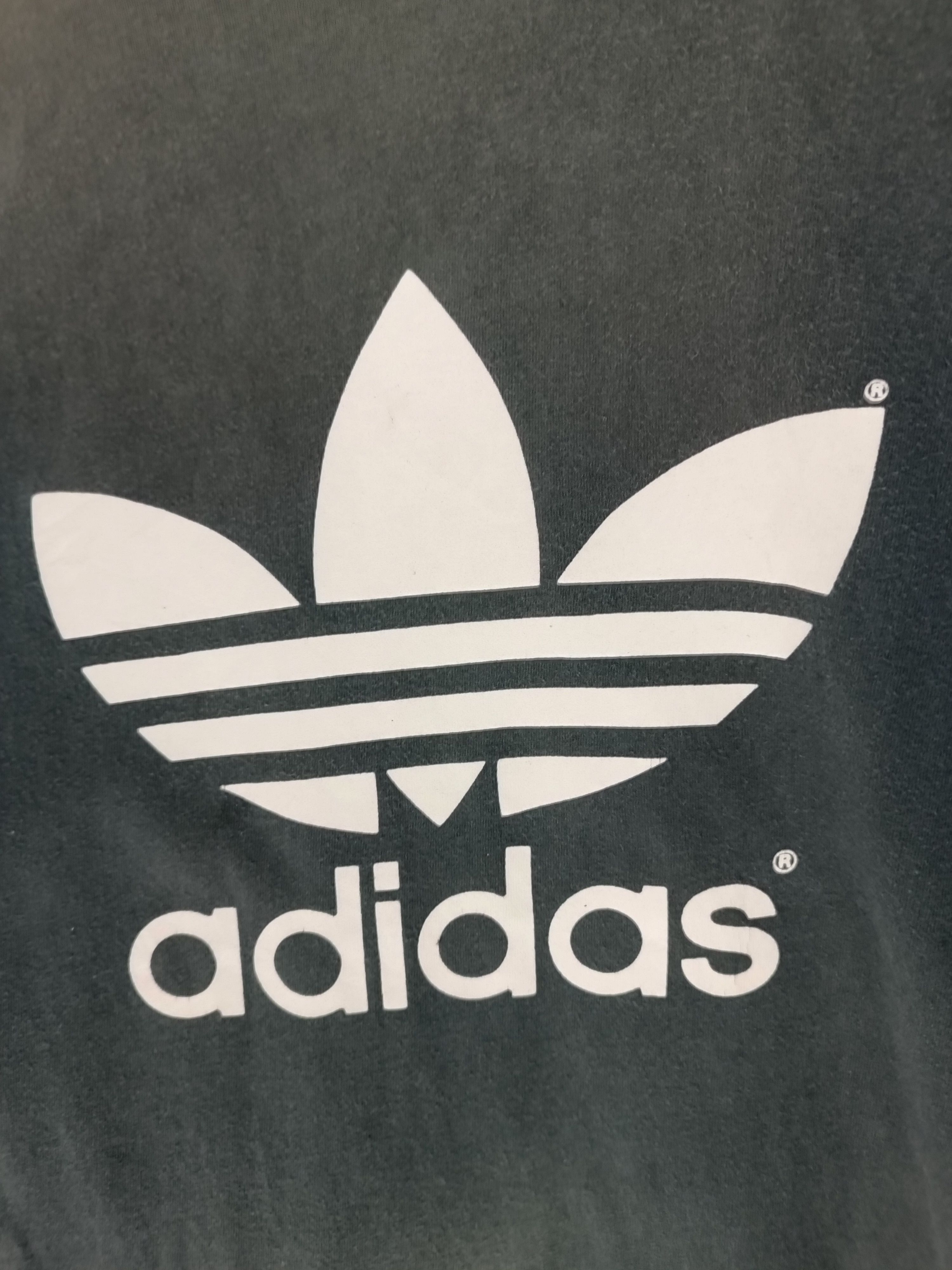 Adidas THRASHED FADED VINTAGE 90'S ADIDAS TREFOIL STITCH VERY RARE Size US XL / EU 56 / 4 - 10 Thumbnail
