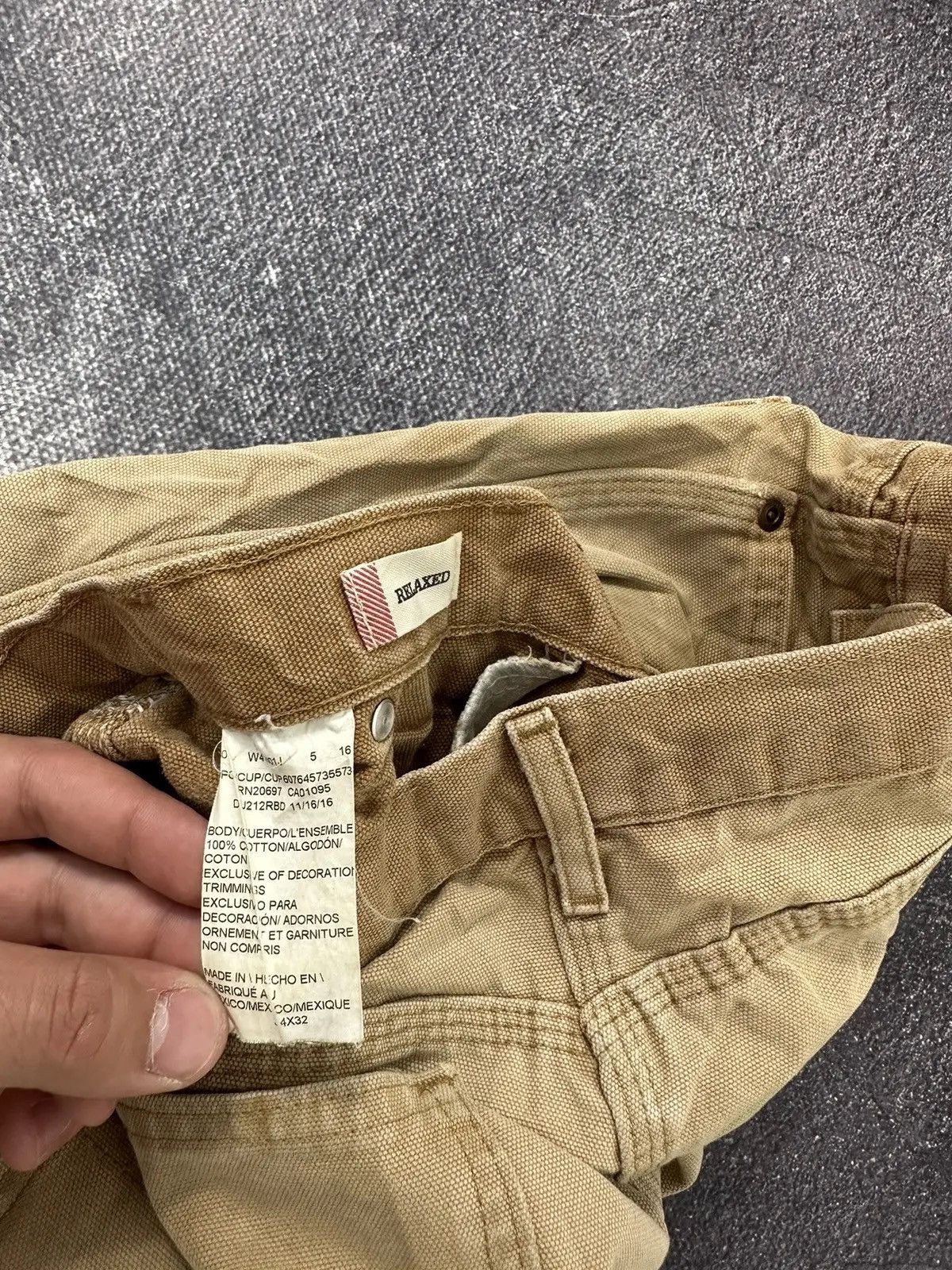 Dickies × Vintage Vintage Dickies Faded Cream Denim Work Hype Baggy Pants Size US 34 / EU 50 - 11 Thumbnail