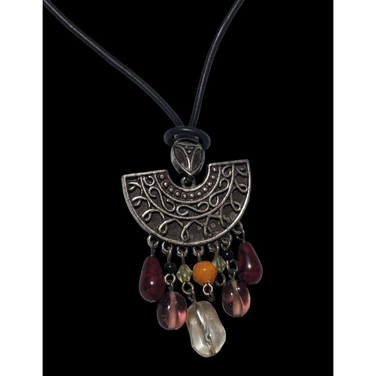 Other Retro Bohemian Glass Tassel Pendant Necklace Size ONE SIZE - 3 Thumbnail