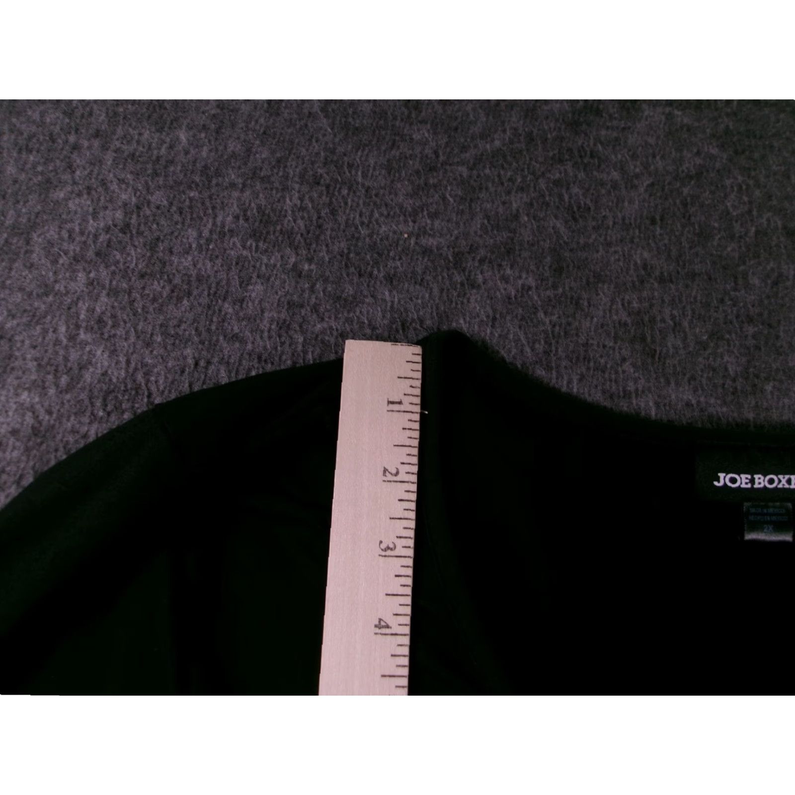 Joe Boxer Joe Boxer Dress Womens 2X Black Short Sleeve Crisscross V Neck Fit Flare Casual Size 40" / US 18 - 5 Thumbnail