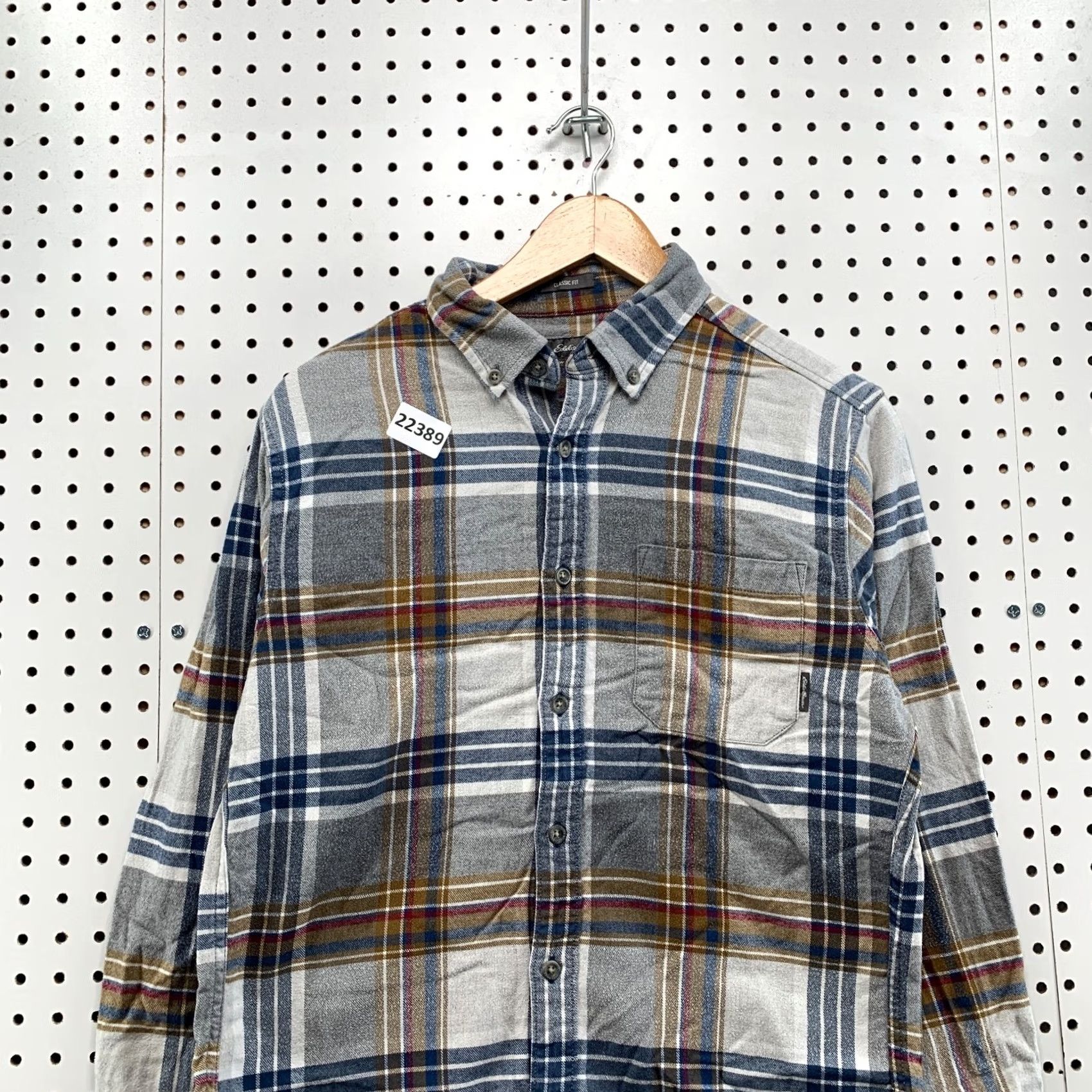 Eddie Bauer Eddie Bauer Shirt Mens S Gray Button Down Flannel Men Blue 20x27 Long Sleeve Size US S / EU 44-46 / 1 - 5 Thumbnail
