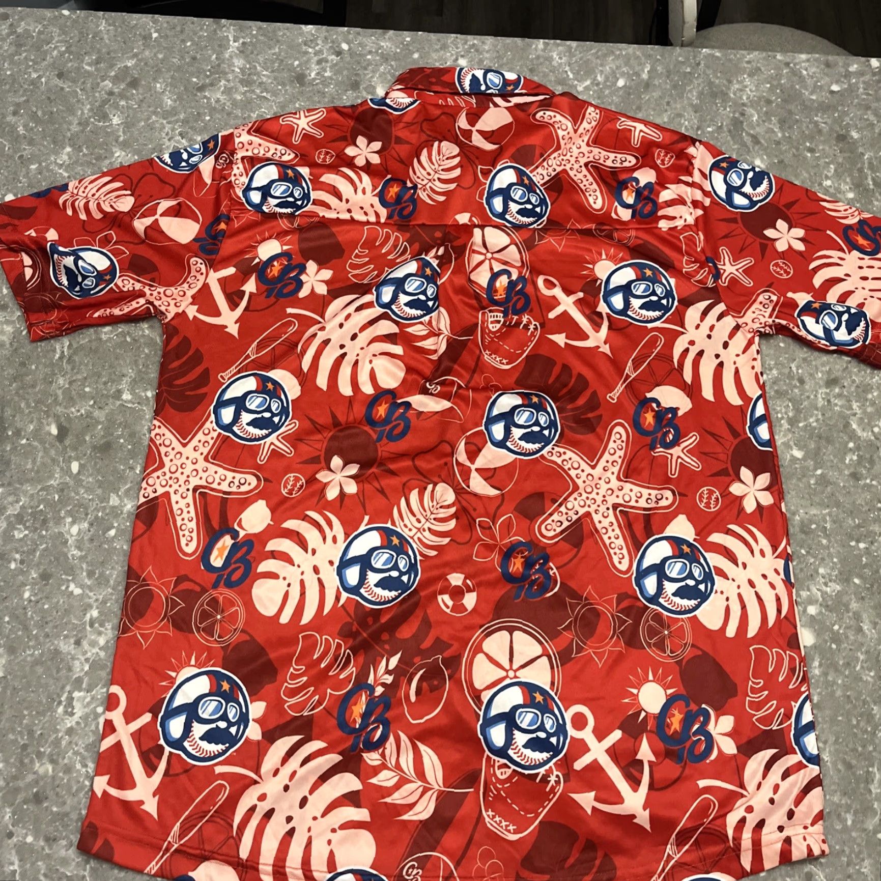 Canon VINTAGE Kannapolis Cannon Ballers Hawaiian Shirt XL Men Red Short Sleeve Button-Up Hawaiian Theme Size US XL / EU 56 / 4 - 5 Thumbnail