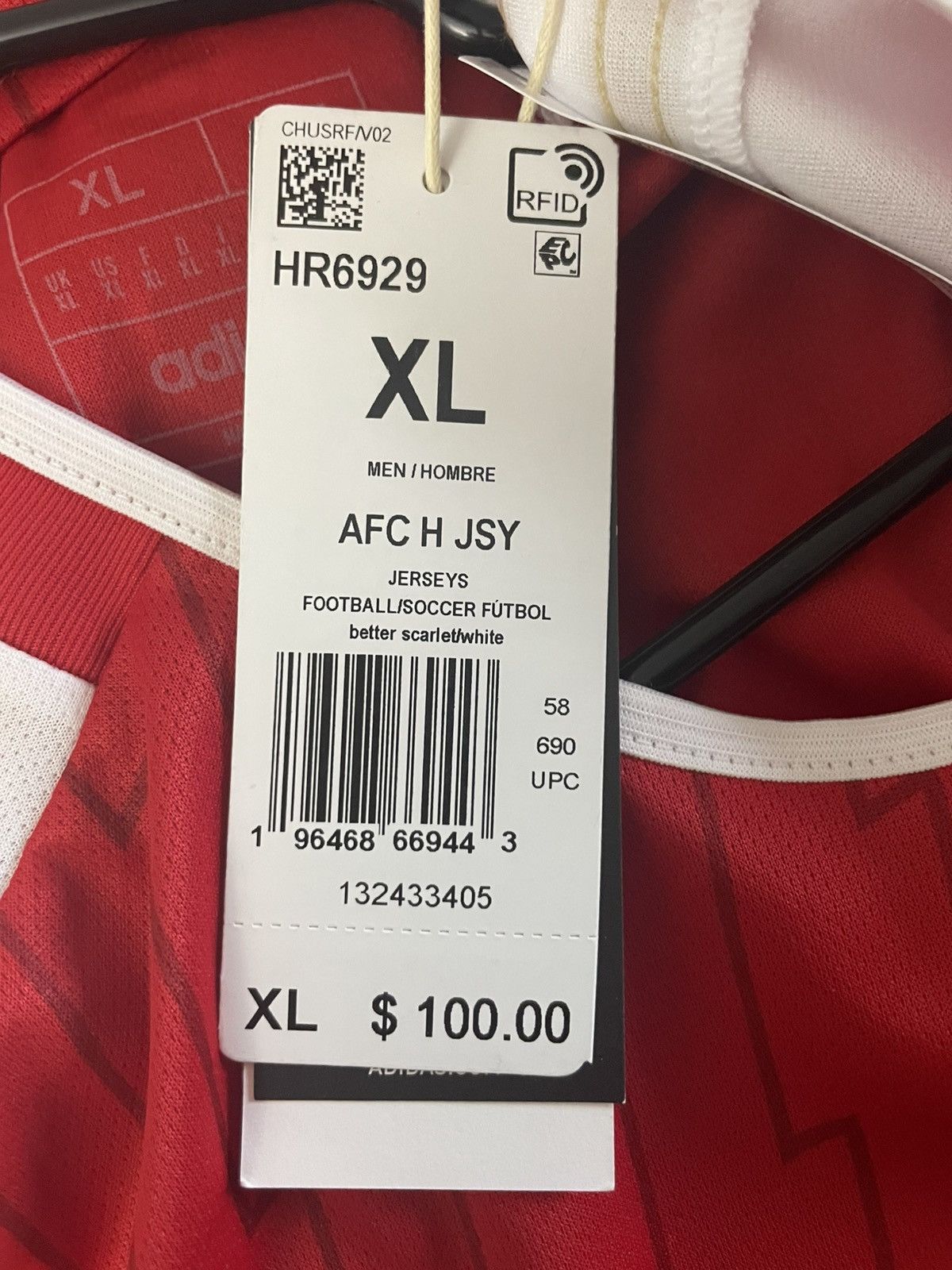 Adidas New Adidas Arsenal Jersey Size US XL / EU 56 / 4 - 6 Thumbnail