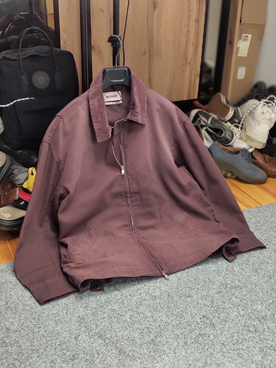 Weekday Weekday ayla twill Jacket Vintage Dark Fabric Faded Style Size US S / EU 44-46 / 1 - 23 Thumbnail