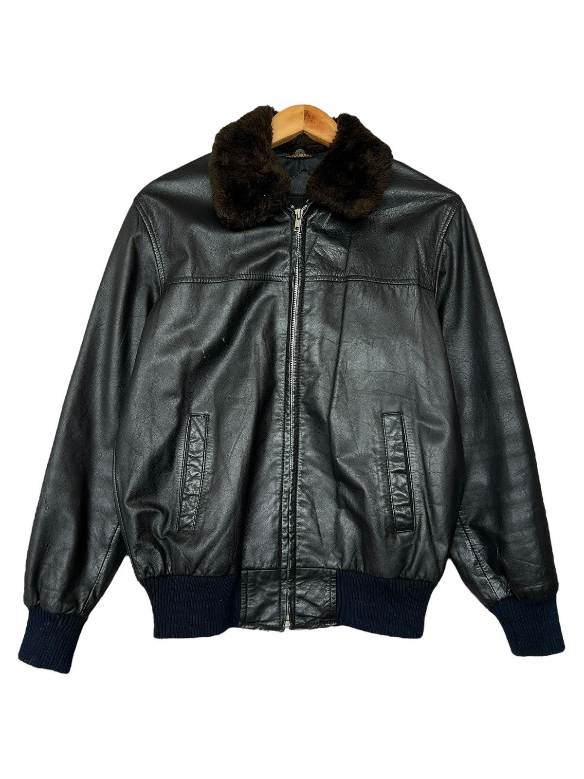 Adidas × Vintage Adidas Equipment leather jacket EQT 90s 80s