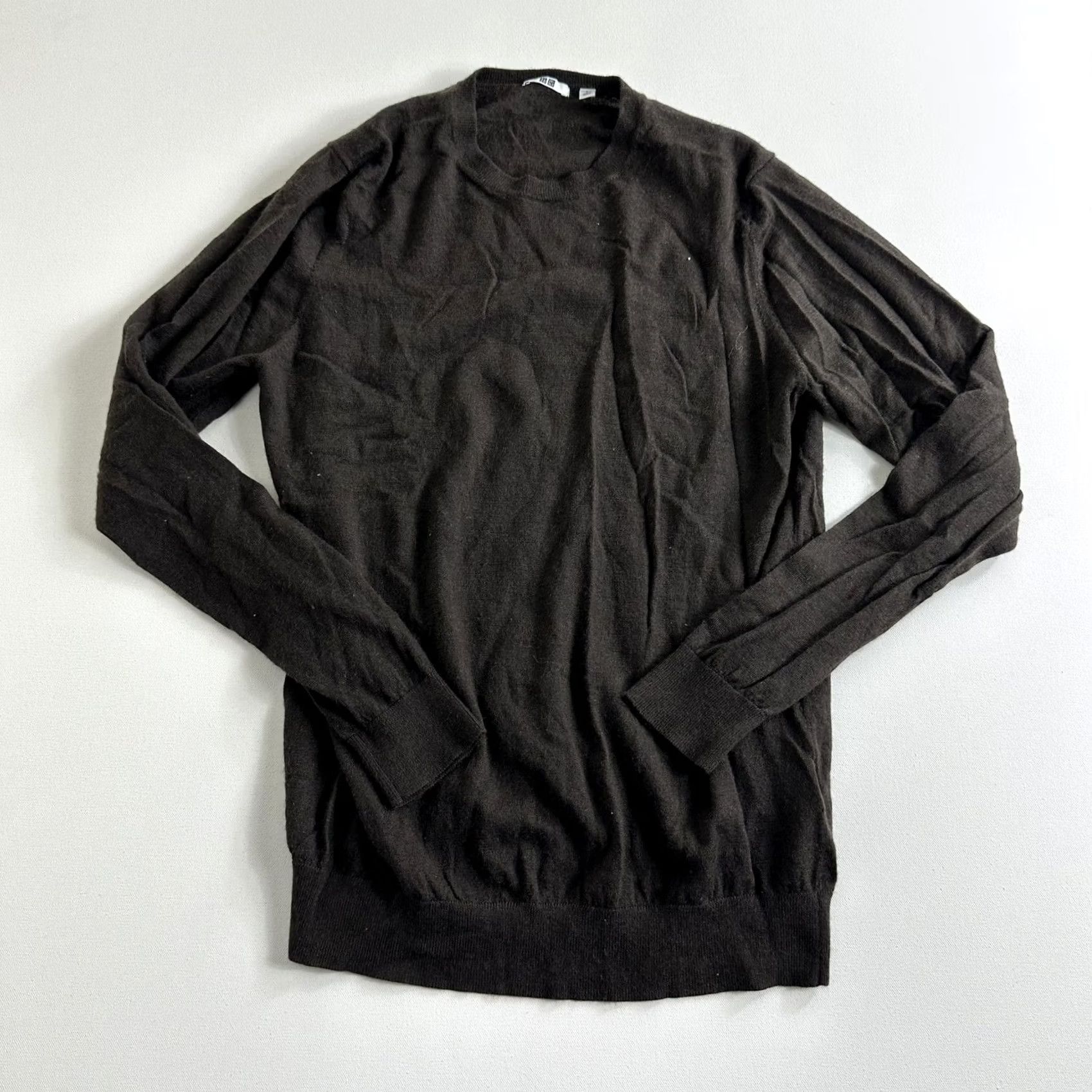 Uniqlo Uniqlo Sweater Pullover Crew Neck Long Sleeve Brown 100% Wool Mark XXL 2XL Top Size US L / EU 52-54 / 3 - 2 Thumbnail