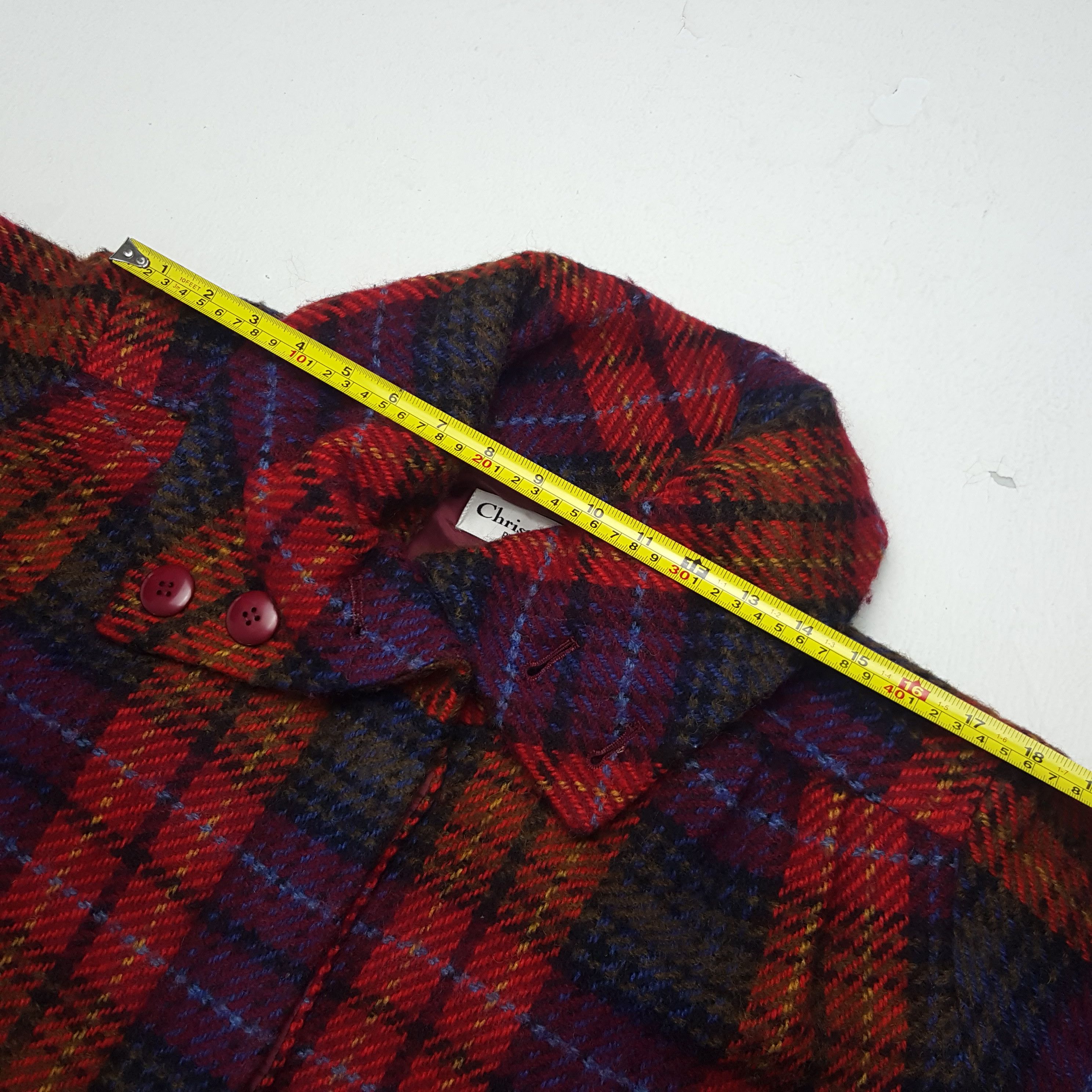 Christian Dior Monsieur × Vintage Vintage Christian Dior Wool Trench Coat Jacket Size M / US 6-8 / IT 42-44 - 4 Thumbnail