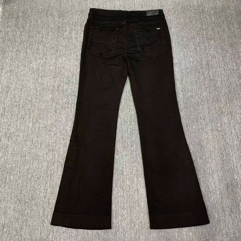 Amiri Amiri Black Flared Tapered Denim Pants Size US 36 / EU 52 - 2 Thumbnail