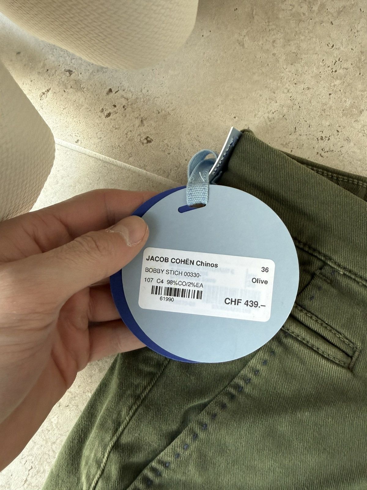Jacob Cohen JACOB COHEN Comfort Bobby Chino Pants Size US 36 / EU 52 - 4 Thumbnail