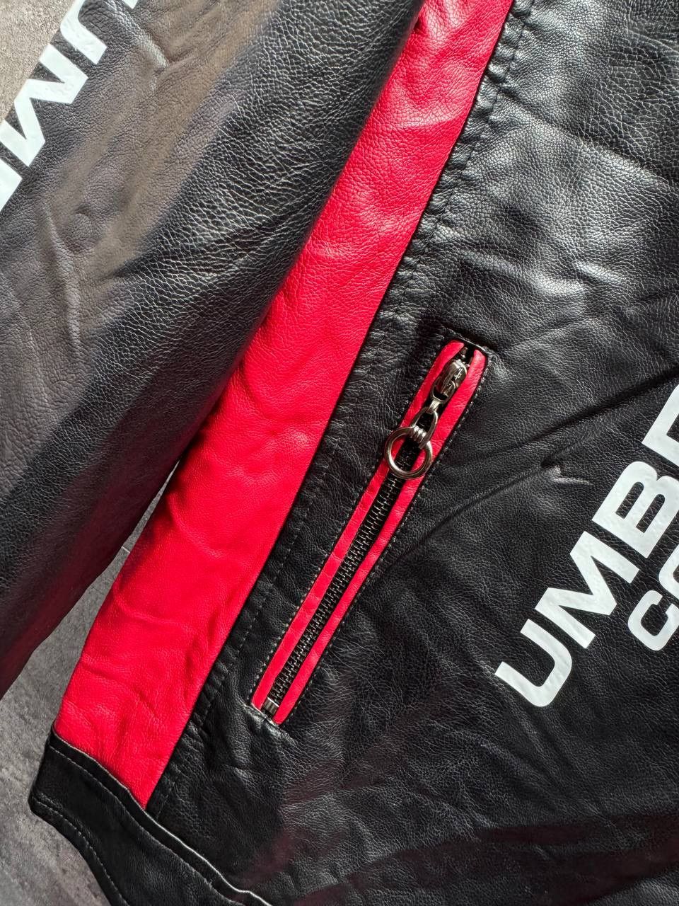 Other Faux Leather Resident Print Motorcycle Bomber Racing Jacket Size US XL / EU 56 / 4 - 9 Thumbnail