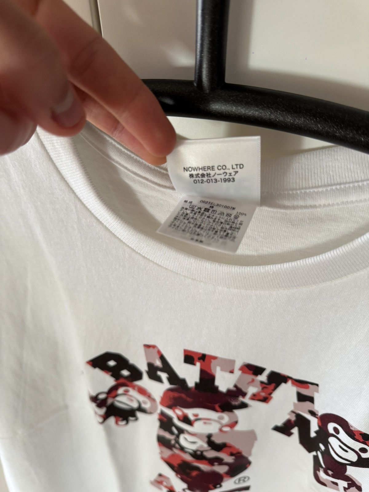 Bape BAPE Milo Tee White Red Size US L / EU 52-54 / 3 - 5 Thumbnail
