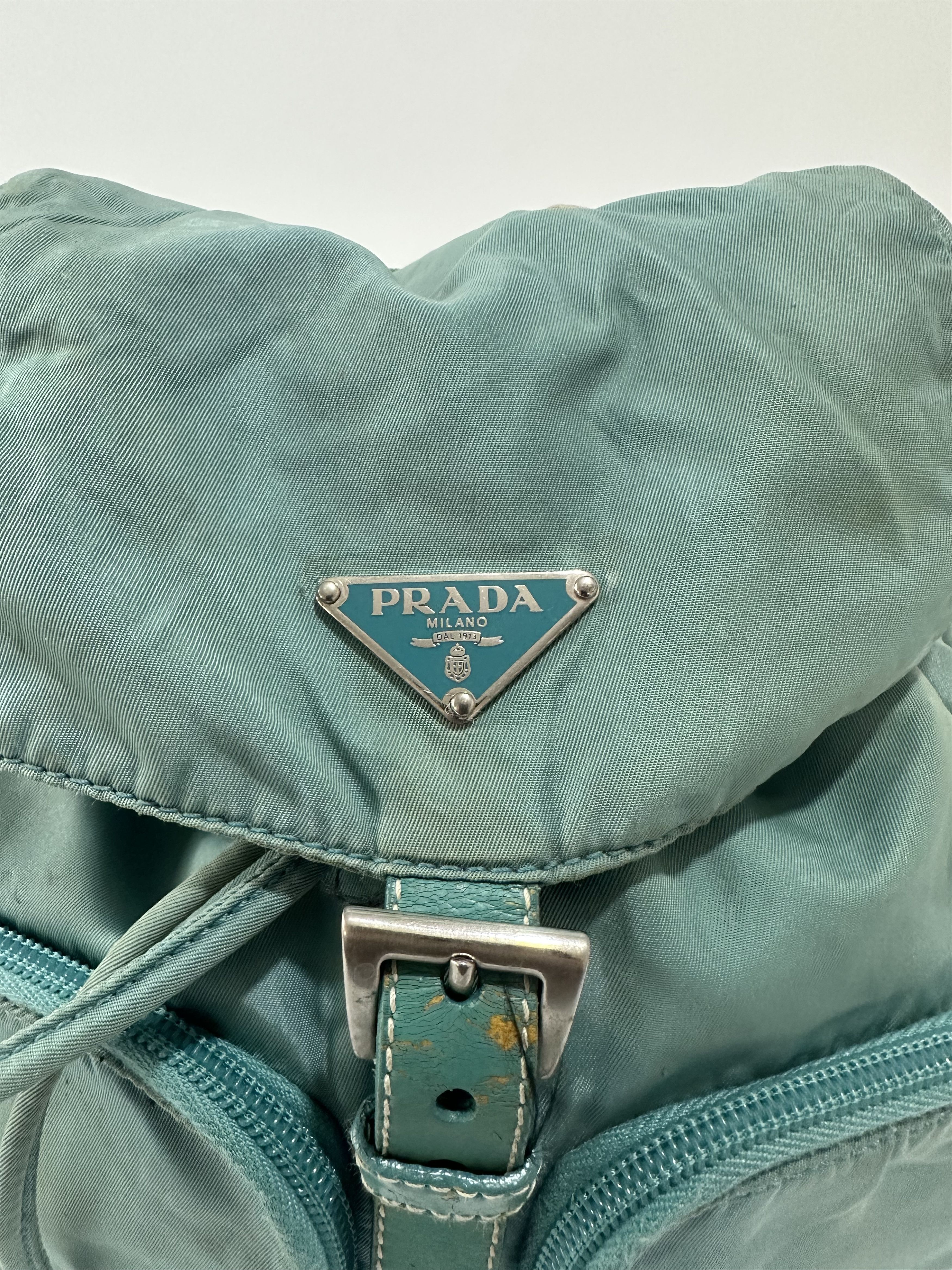 Prada PRADA Nylon Vela Backpack Blue Size ONE SIZE - 2 Thumbnail