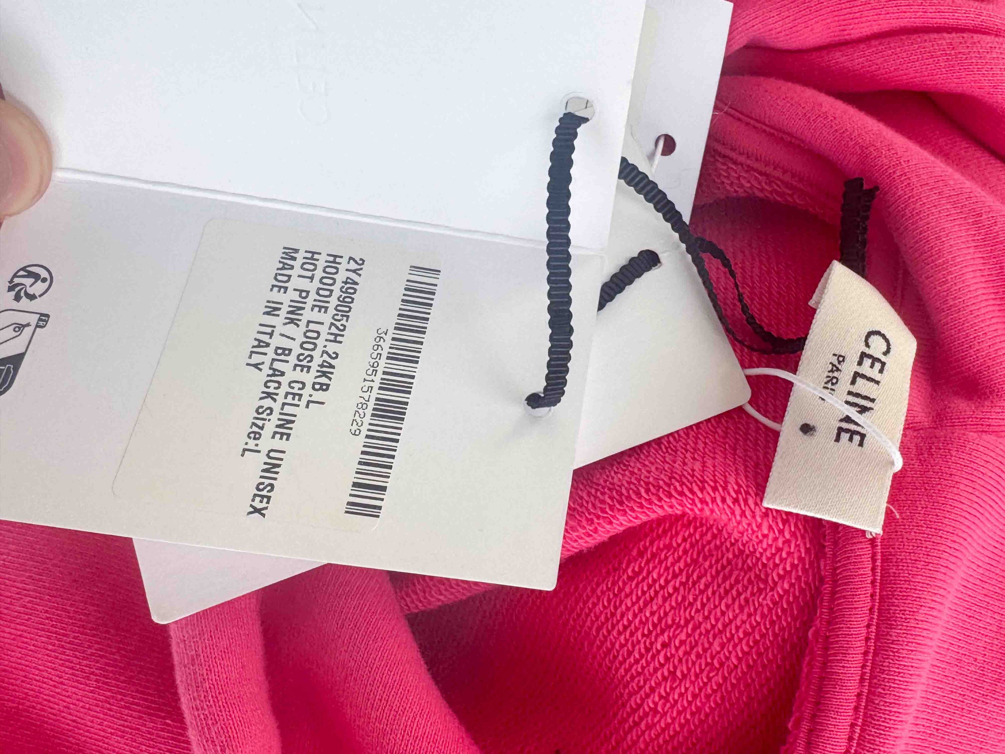 Celine Celine Hedi Slimane FW19 Hoodie Pink Size US L / EU 52-54 / 3 - 5 Thumbnail