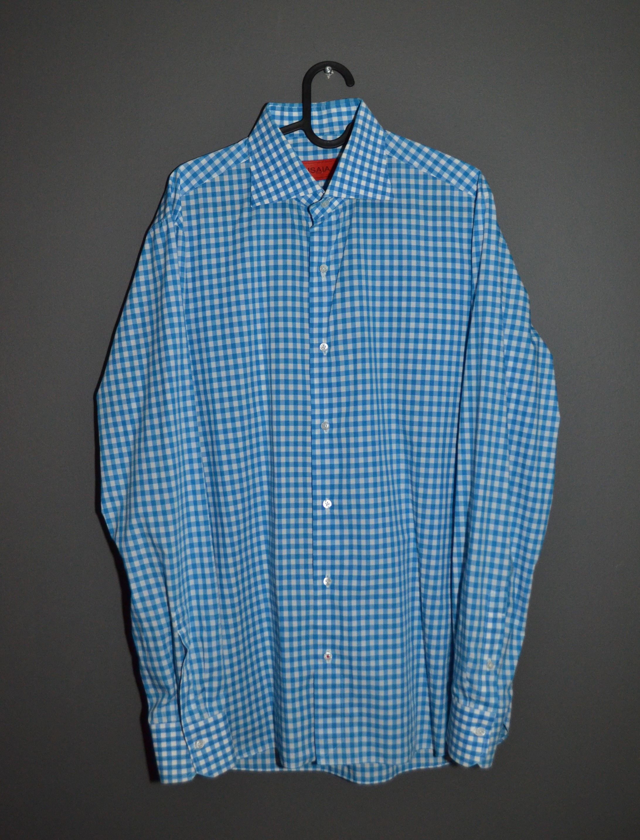 Isaia Isaia Napoli Checkered Shirt L Size US L / EU 52-54 / 3 - 2 Thumbnail