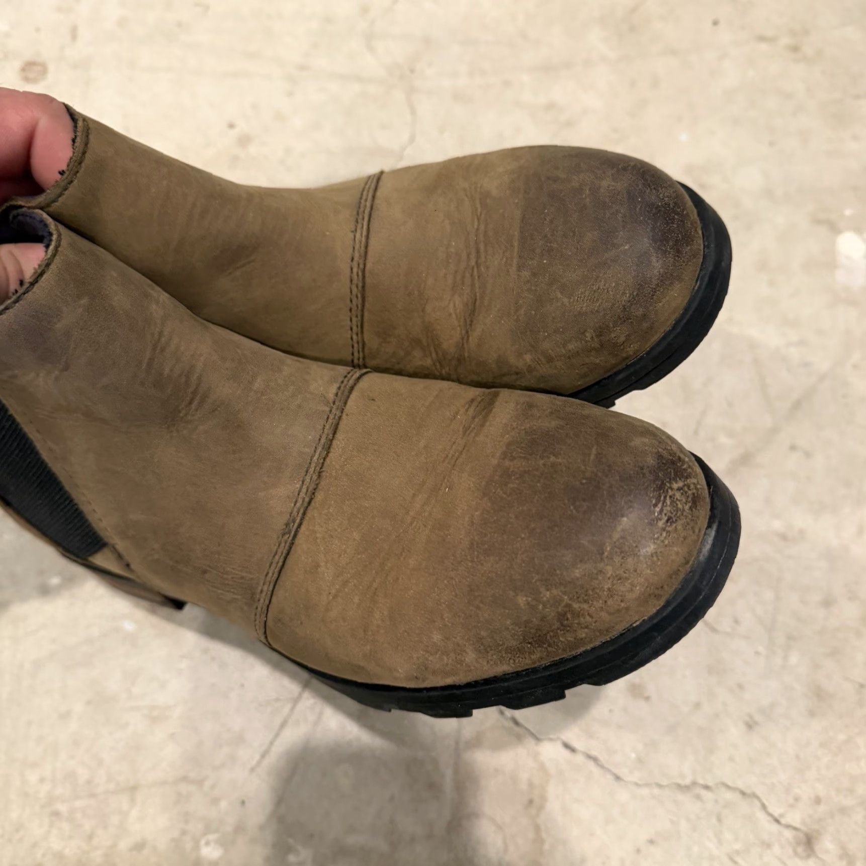 SOREL Sorel Boots Chelsea Ankle Bootie 7.5 Womens Brown Leather NL2671-245 Block Heel Size US 8 / IT 38 - 4 Thumbnail