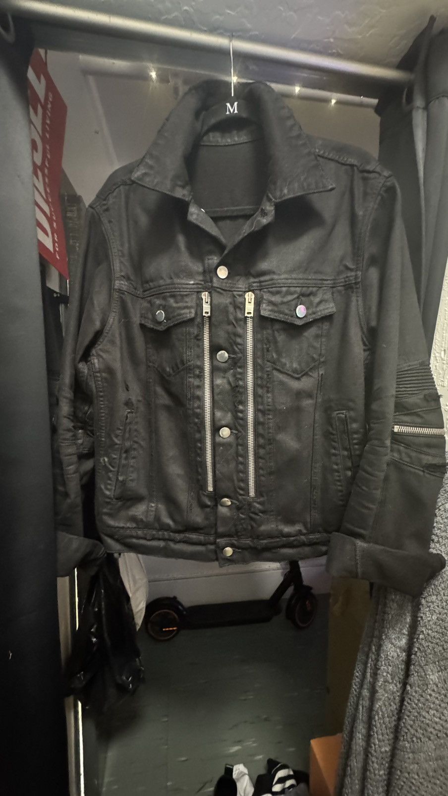 Amiri Amiri Black MX2 Denim Trucker Jacket Size US L / EU 52-54 / 3 - 8 Thumbnail