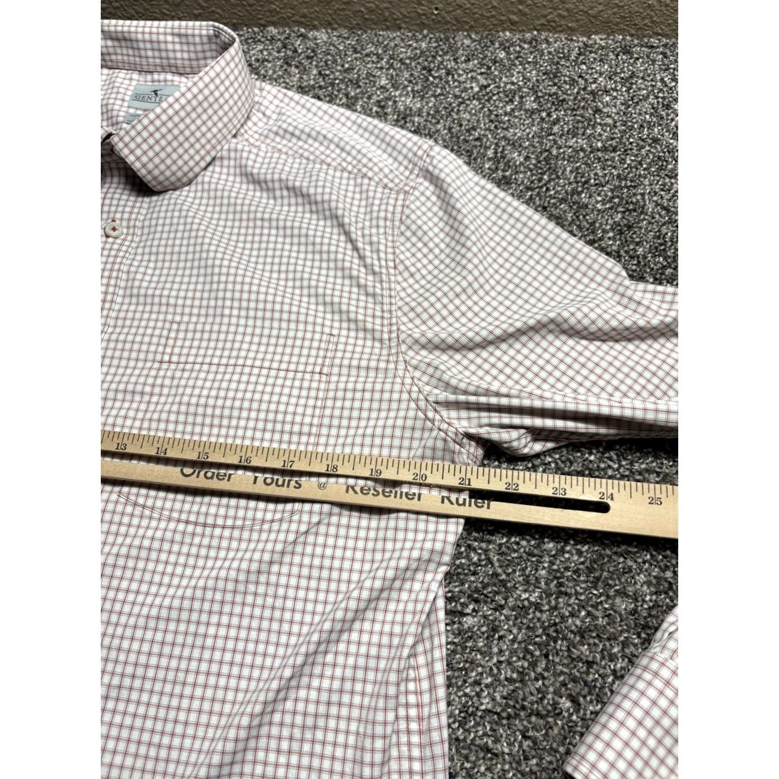 Vintage Genteal Performance Shirt Mens M Red Check Long Sleeve Button-Down Stretch Softouch Shirt Size US M / EU 48-50 / 2 - 5 Thumbnail