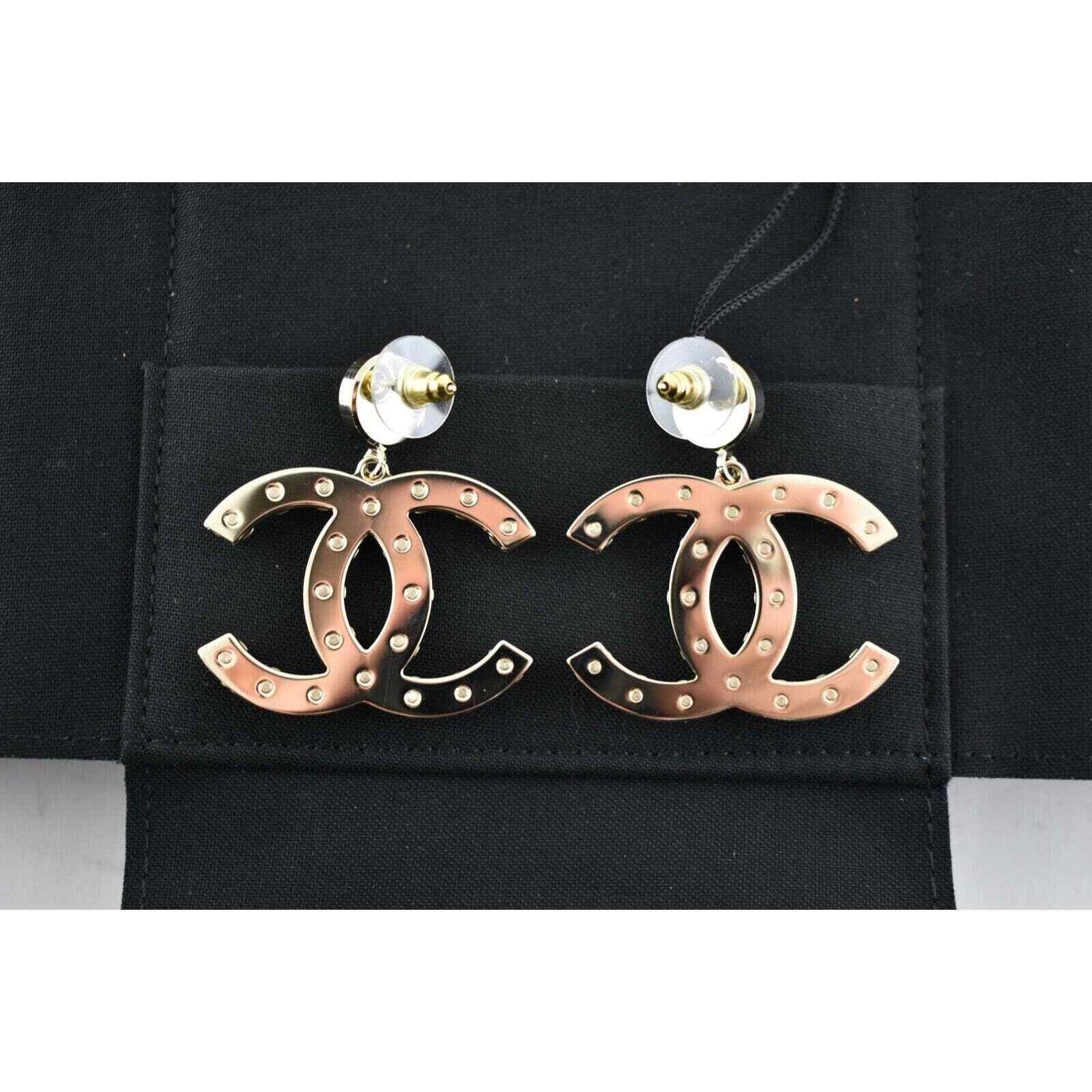 Chanel Chanel Gold Pearl Metal Dangle Drop Statement Earrings Size ONE SIZE - 9 Thumbnail