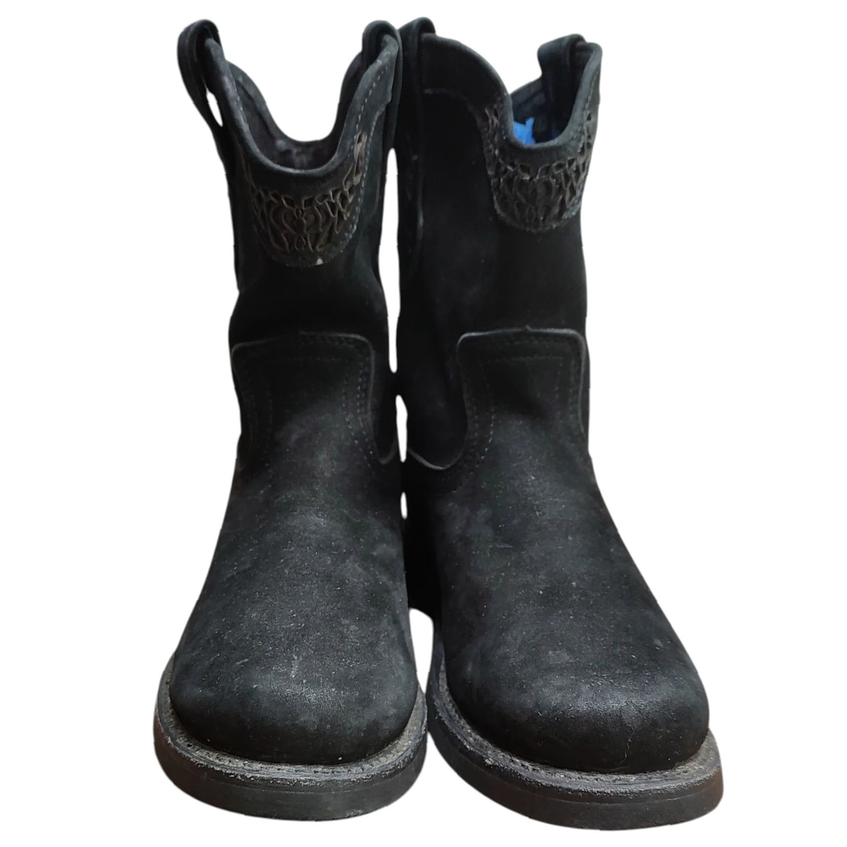 Vintage El General Boots Women's Black Suede US 7 Mex 24 Cowgirl Western Size US 7 / IT 37 - 4 Thumbnail